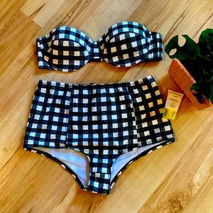 J Crew Gingham bikini